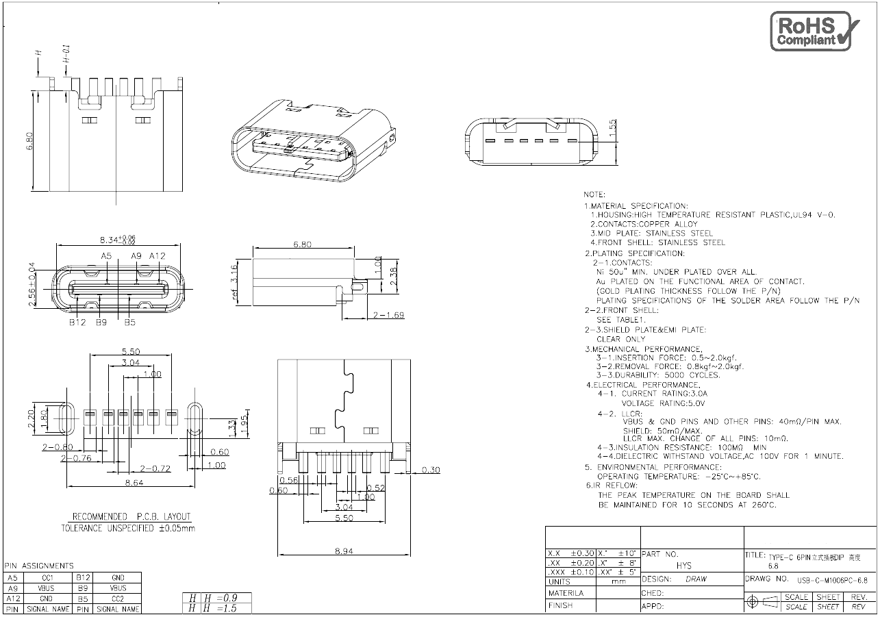 USB-C-M1006PC